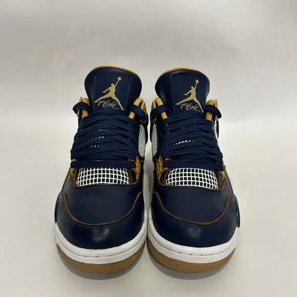 Nike Air Jordan IV 4 Retro “Dunk From Above/Navy Gold  display picture 1